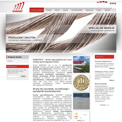 Łódź - druty nierdzewne