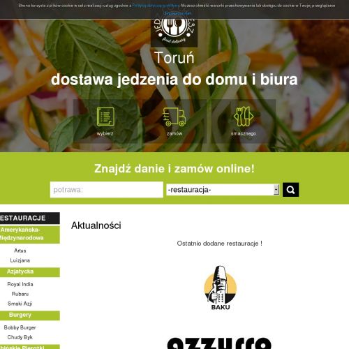 Toruń - restauracja toruń dowóz
