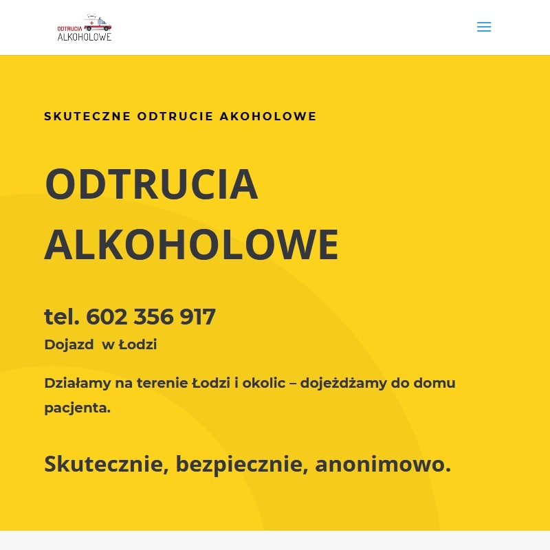 Odtrucia alkoholowe łódź wizyty domowe w Pabianicach