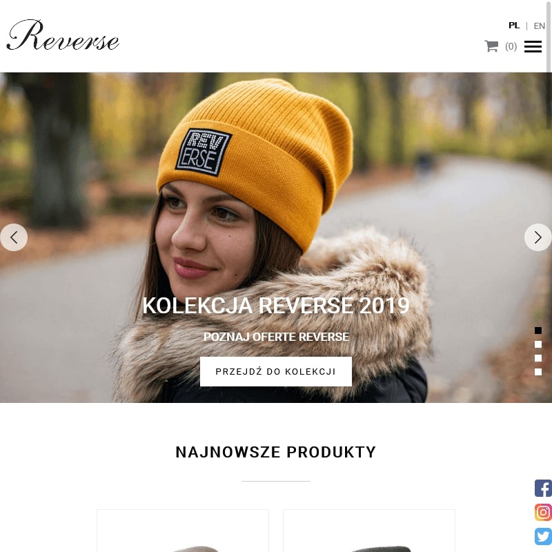 Łódź - szara czapka z perełkami