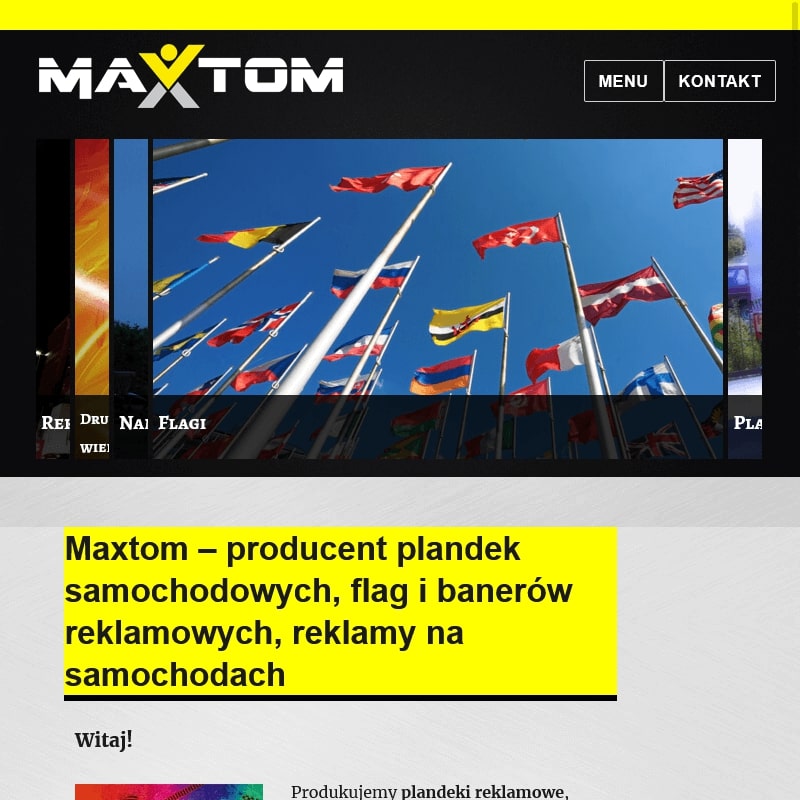 Reklama na samochodach - Kraków