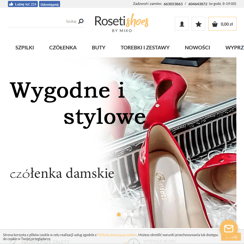 Czółenka lakierowane