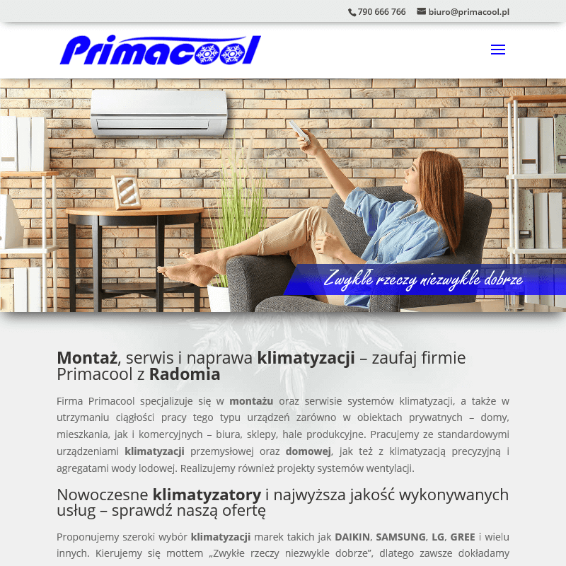 Klimatyzatory skarżysko w Warce